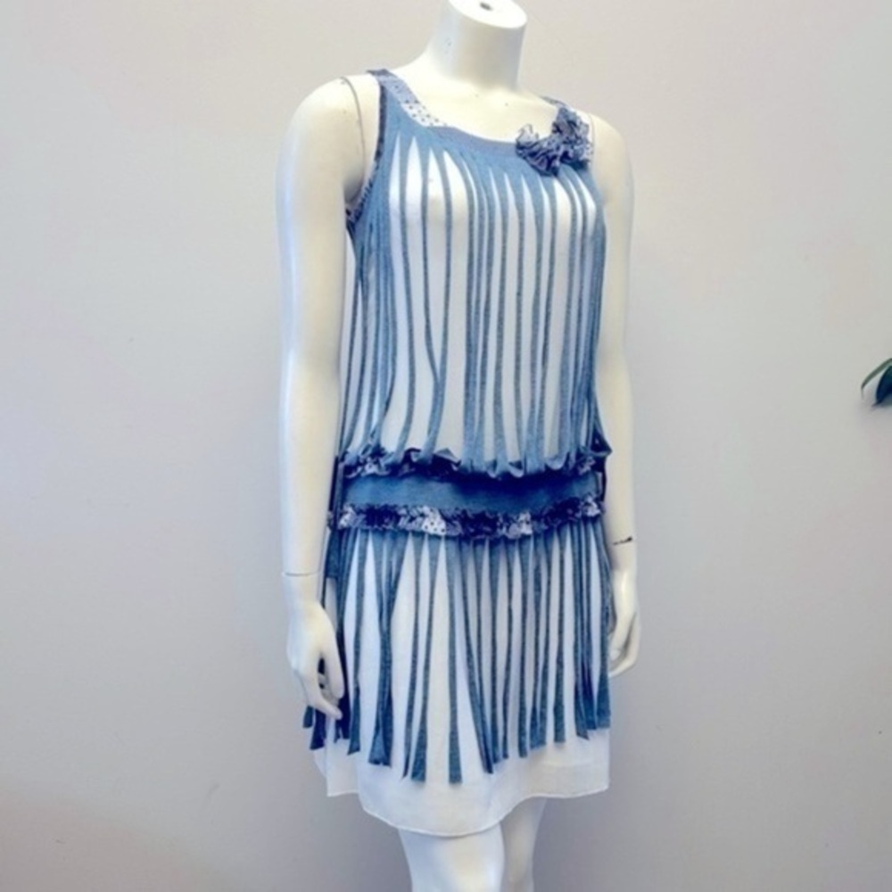 FARINELLI unique boho sleeveless dress. Size small (4-6). Excellent condition.